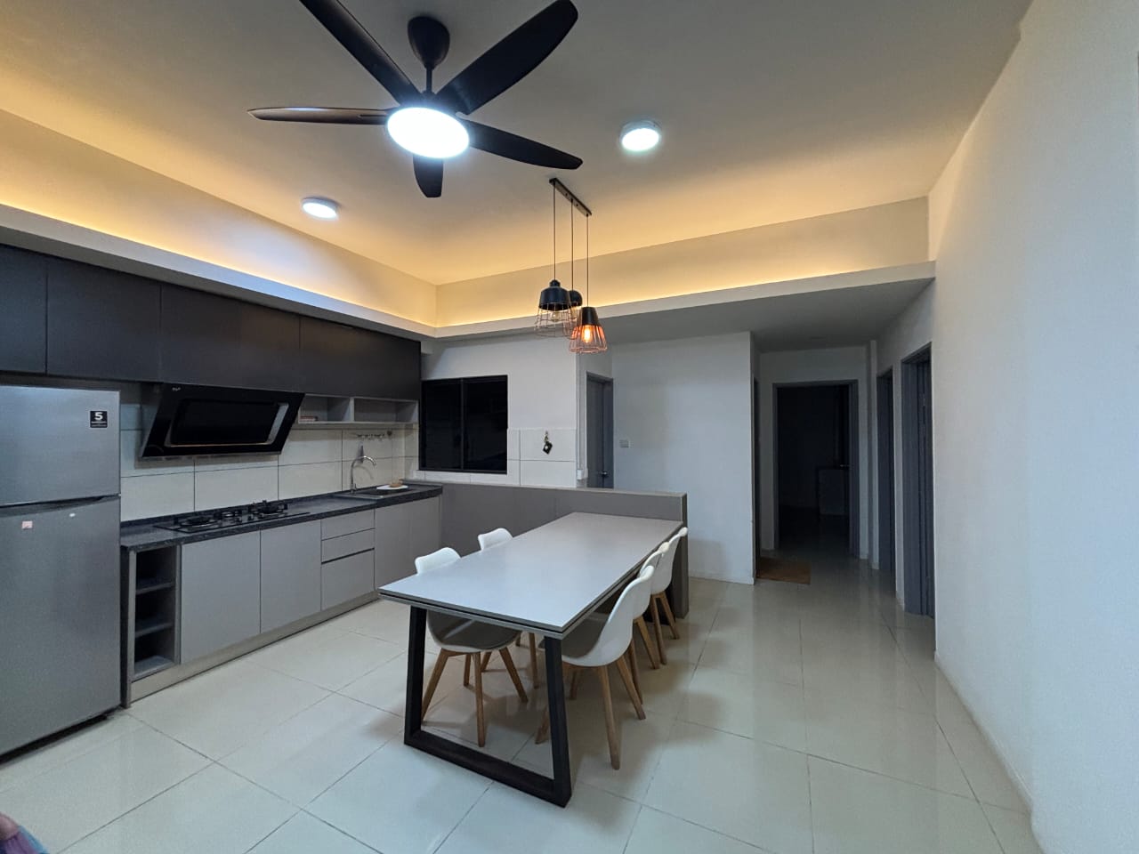 Completed kitchen and dining renovation by Carlex Enterprise